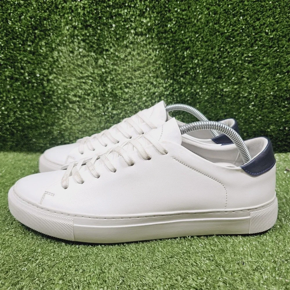 Beckett Simonon Reid Low Top White Leather Casual Sneakers Mens Size 9